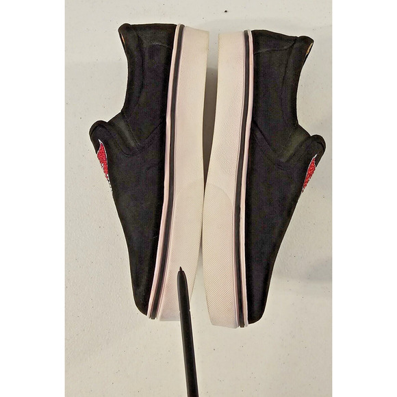 Tampa Bay‎ Buccaneers Women's Black Slip On Sneakers Sz 8 Rhinestones NFL RARE! - Picture 10 of 10